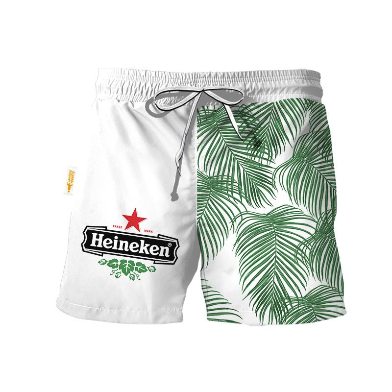 Heineken Tropical Fern Swim Trunks - VinoVogue.com