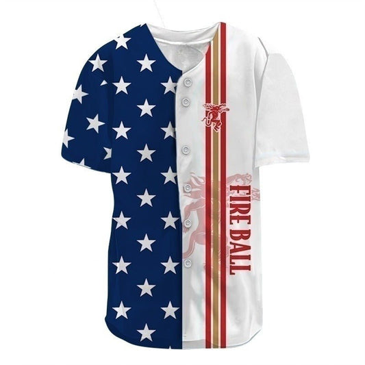 Fireball Celebrates America's Independence Day Jersey Shirt - VinoVogue.com