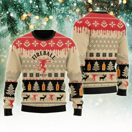 Fireball Christmas Festival Ugly Sweater - VinoVogue.com