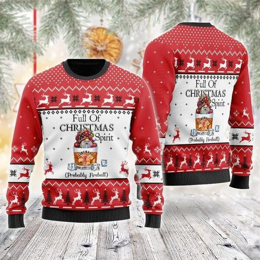 Fireball Full of Christmas Ugly Sweater - VinoVogue.com