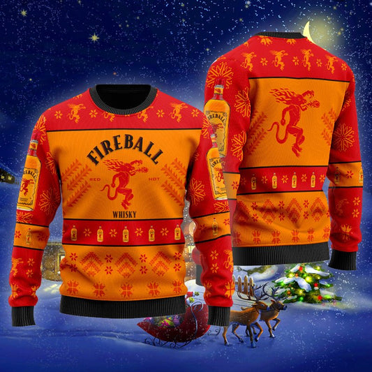 Fireball Xmas Ugly Sweater - VinoVogue.com