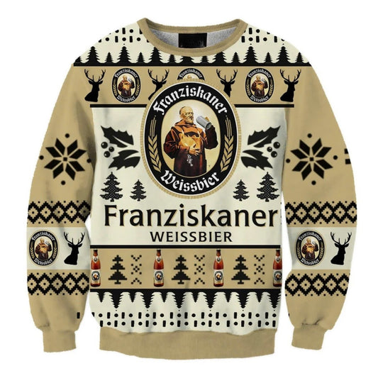 Franziskaner Weissbier Christmas Holiday Ugly Sweater - VinoVogue.com