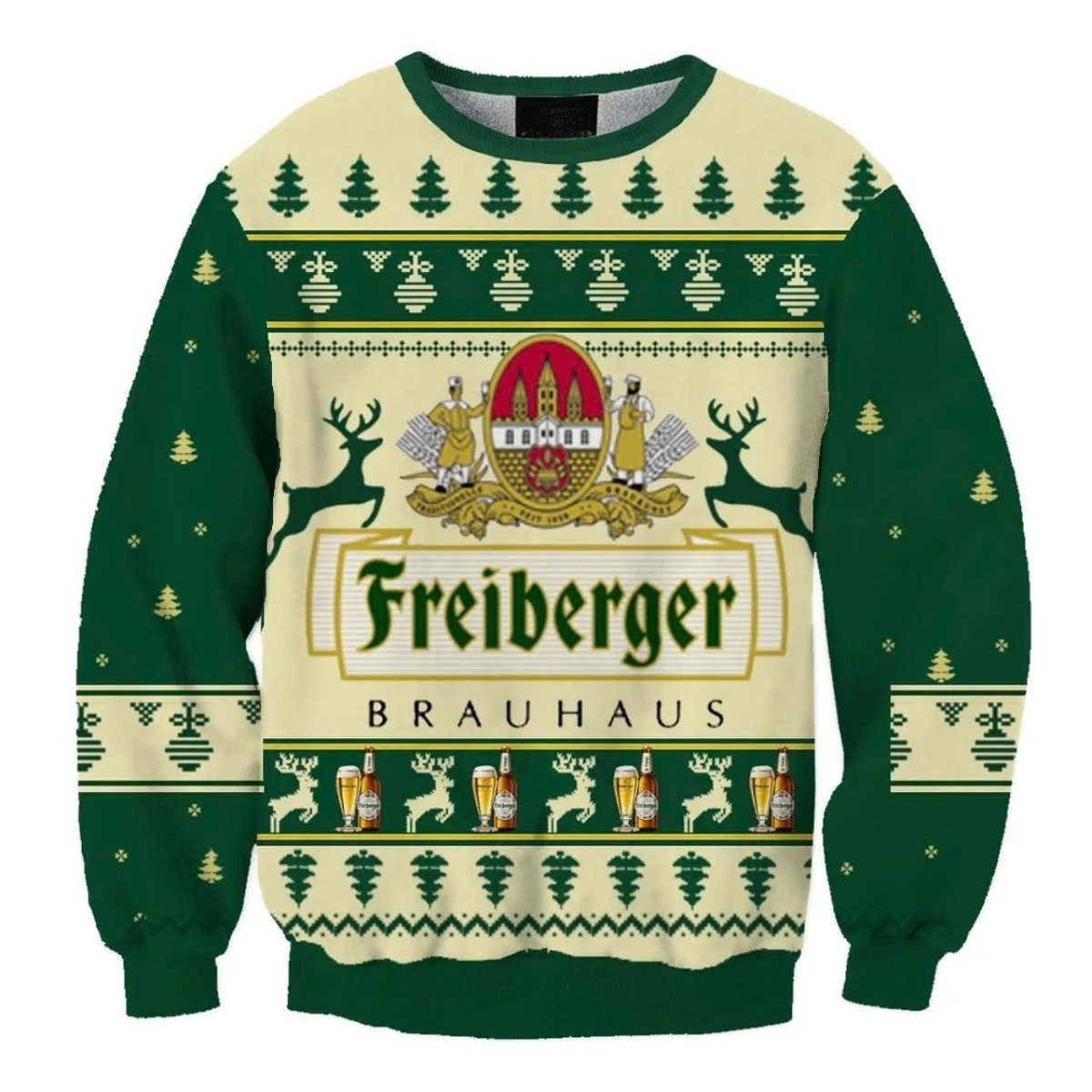 Freiberger Brauhaus Christmas Holiday Ugly Sweater - VinoVogue.com