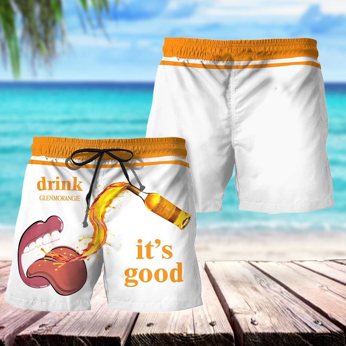 Drink Glenmorangie It's Good Swim Trunks - VinoVogue.com