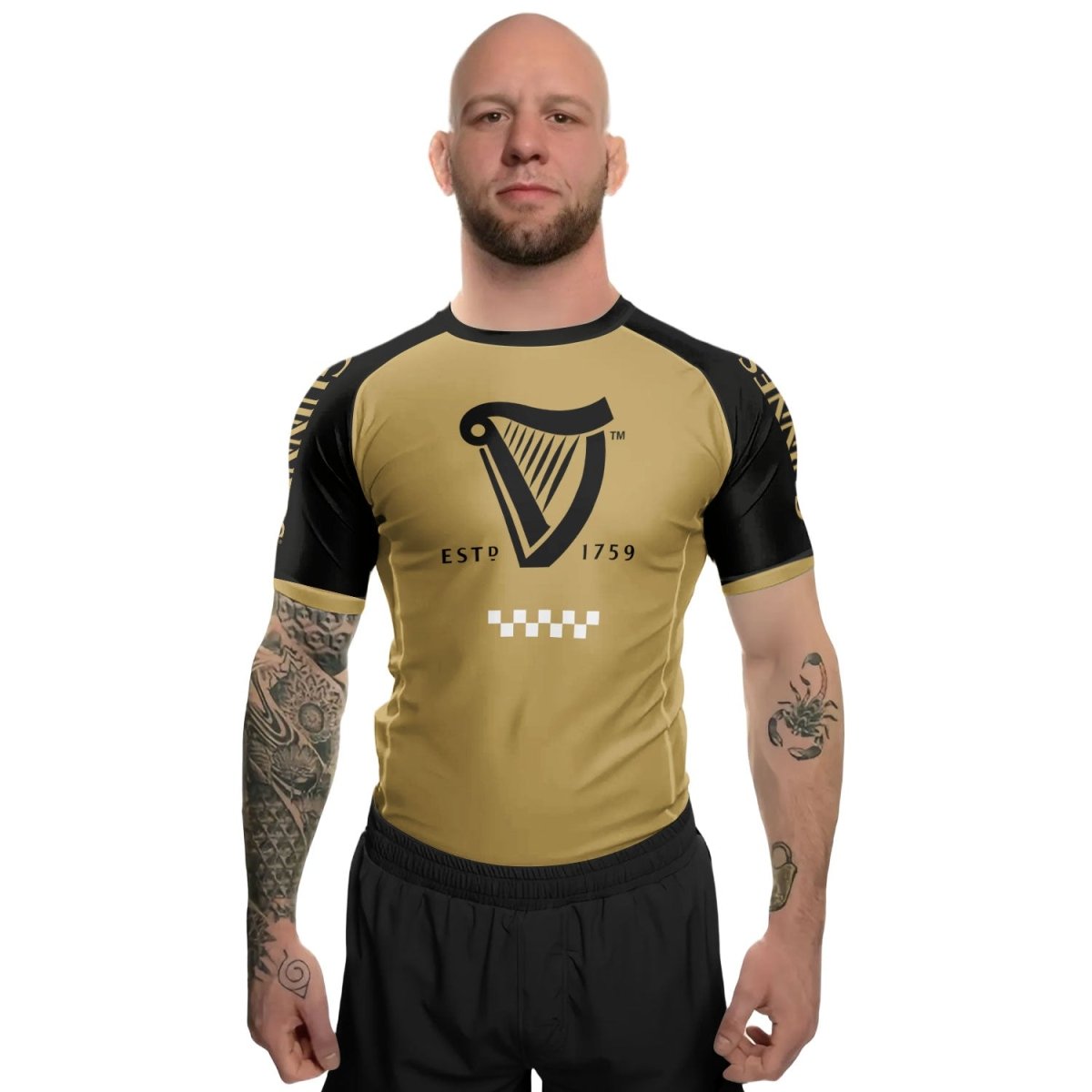 Guinness Beige Rash Guard - VinoVogue.com