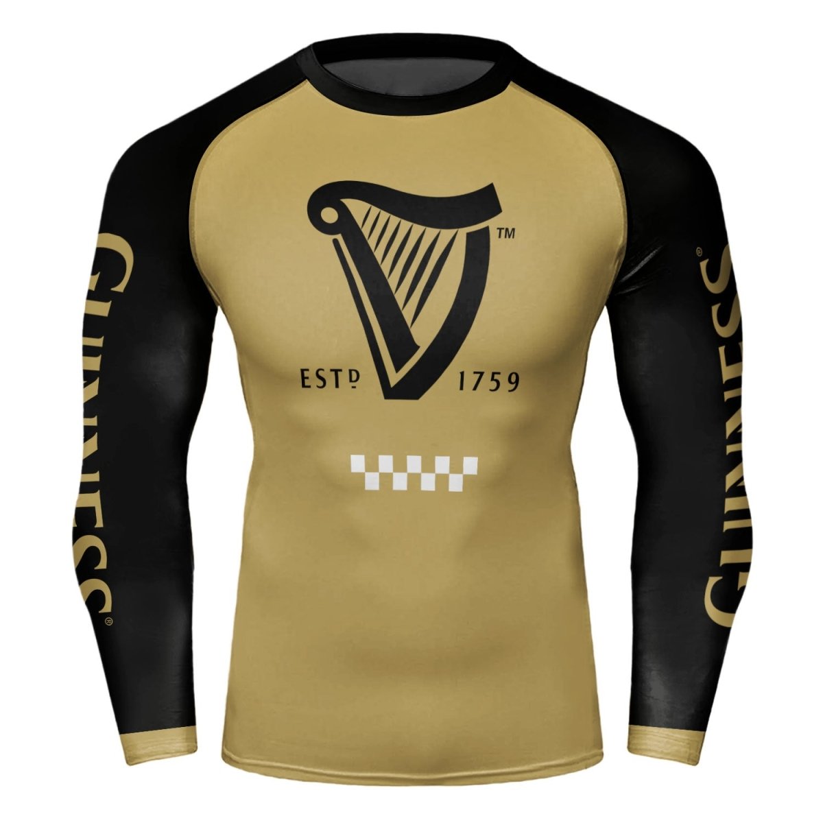 Guinness Beige Rash Guard - VinoVogue.com