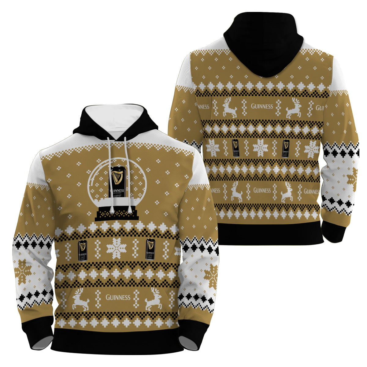 Guinness Christmas Crystal Ball Pullover & Zip Hoodie