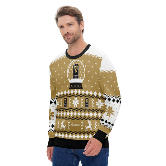 Guinness Christmas Crystal Ball Ugly Sweater
