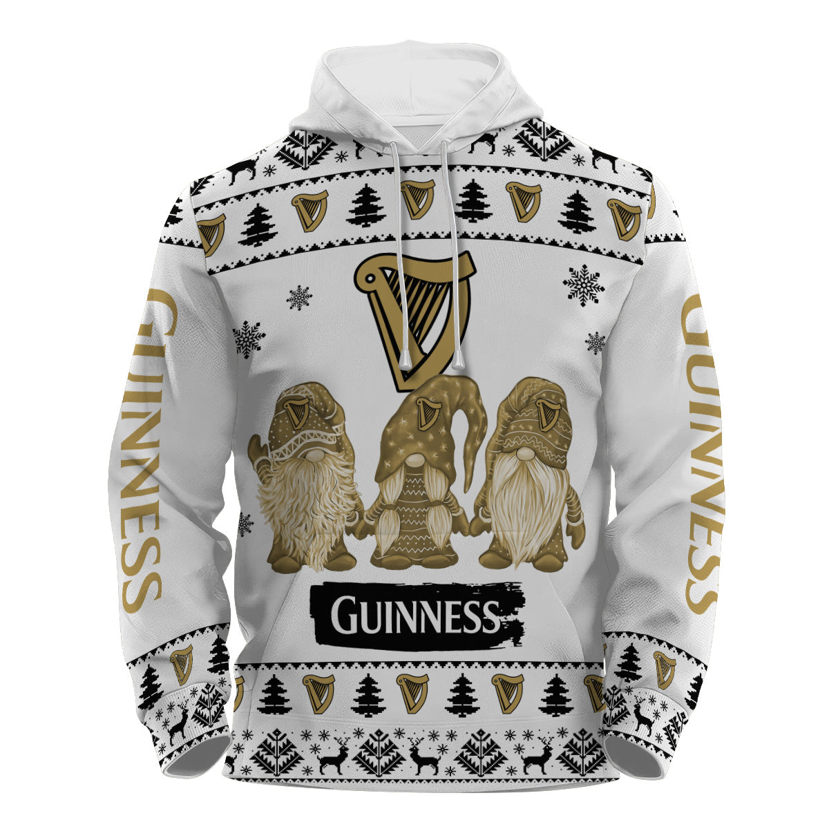 Guinness Christmas Gnomies Pullover & Zip Hoodie