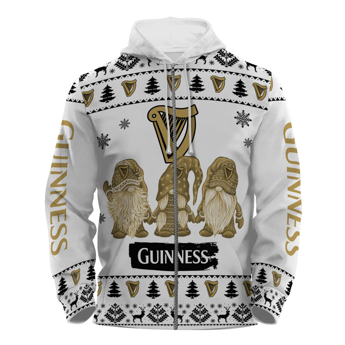 Guinness Christmas Gnomies Pullover & Zip Hoodie