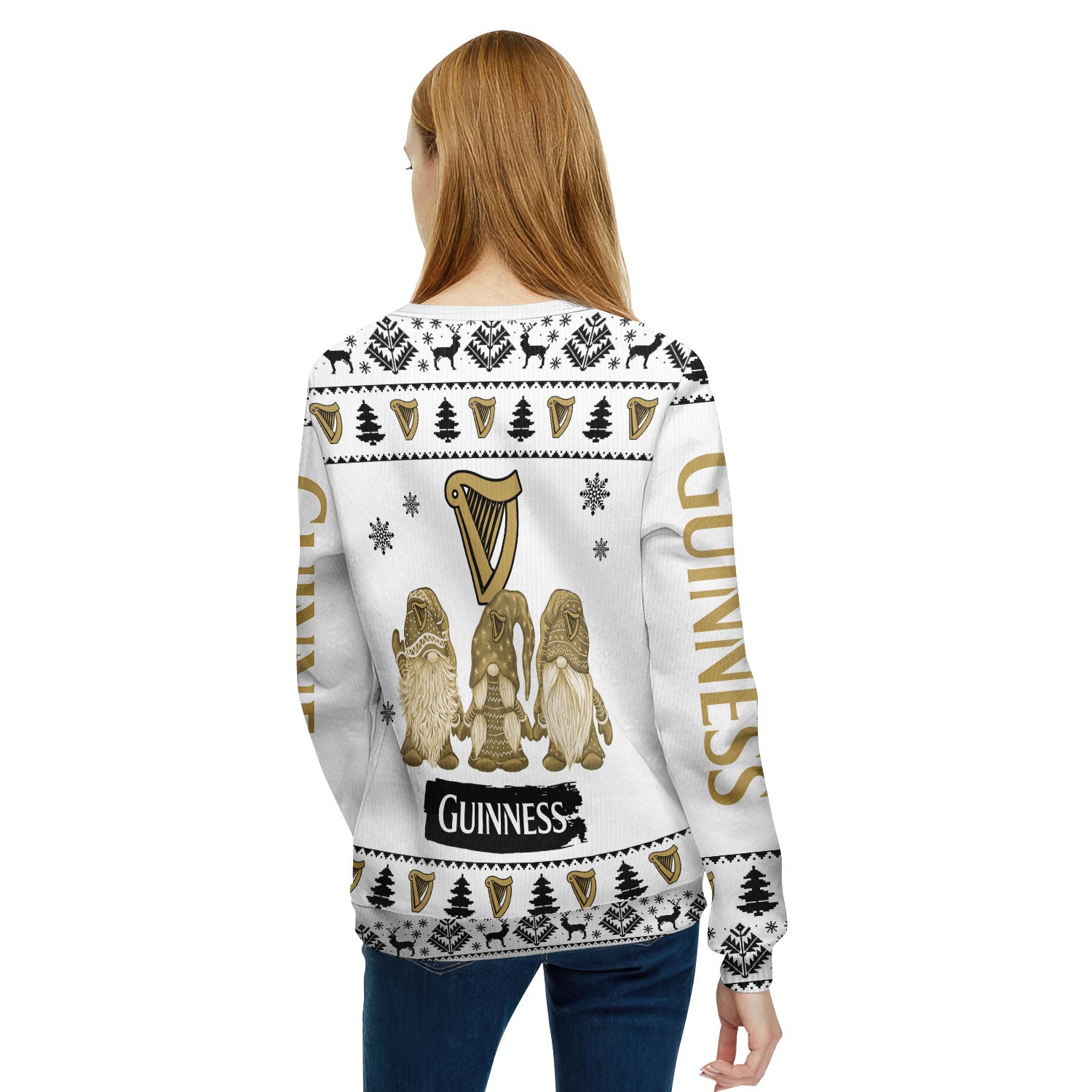 Guinness Christmas Gnomies Ugly Sweater