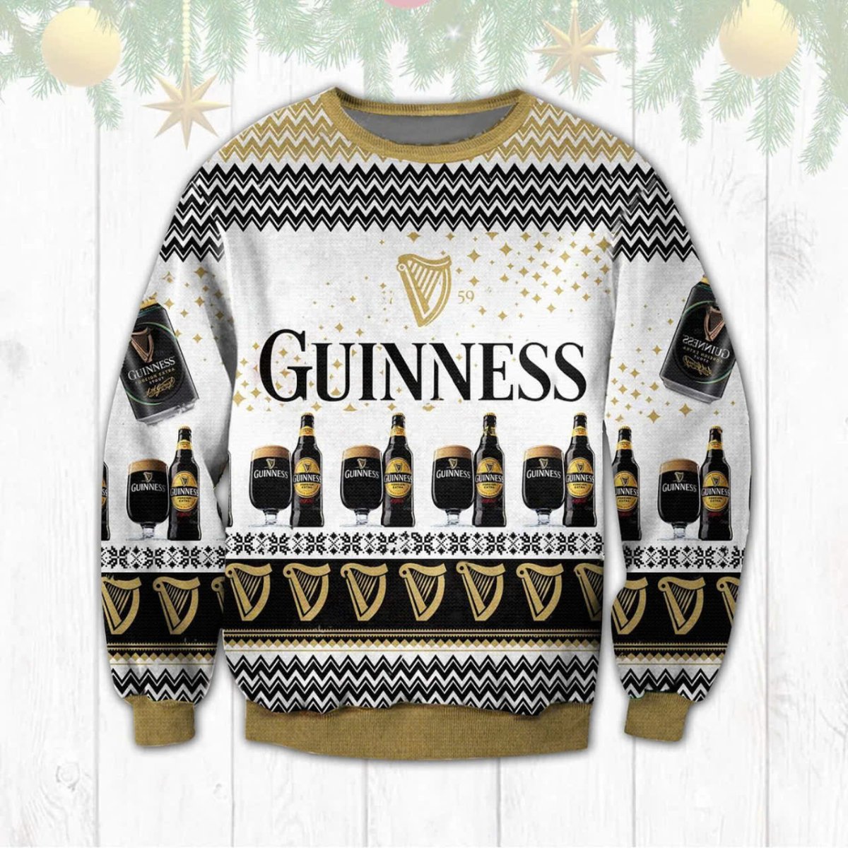 Guinness Christmas Ugly Sweater - VinoVogue.com