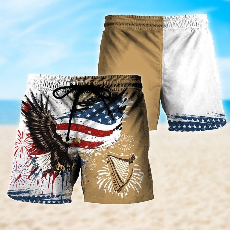 Guinness Eagle of Freedom Swim Trunks - VinoVogue.com