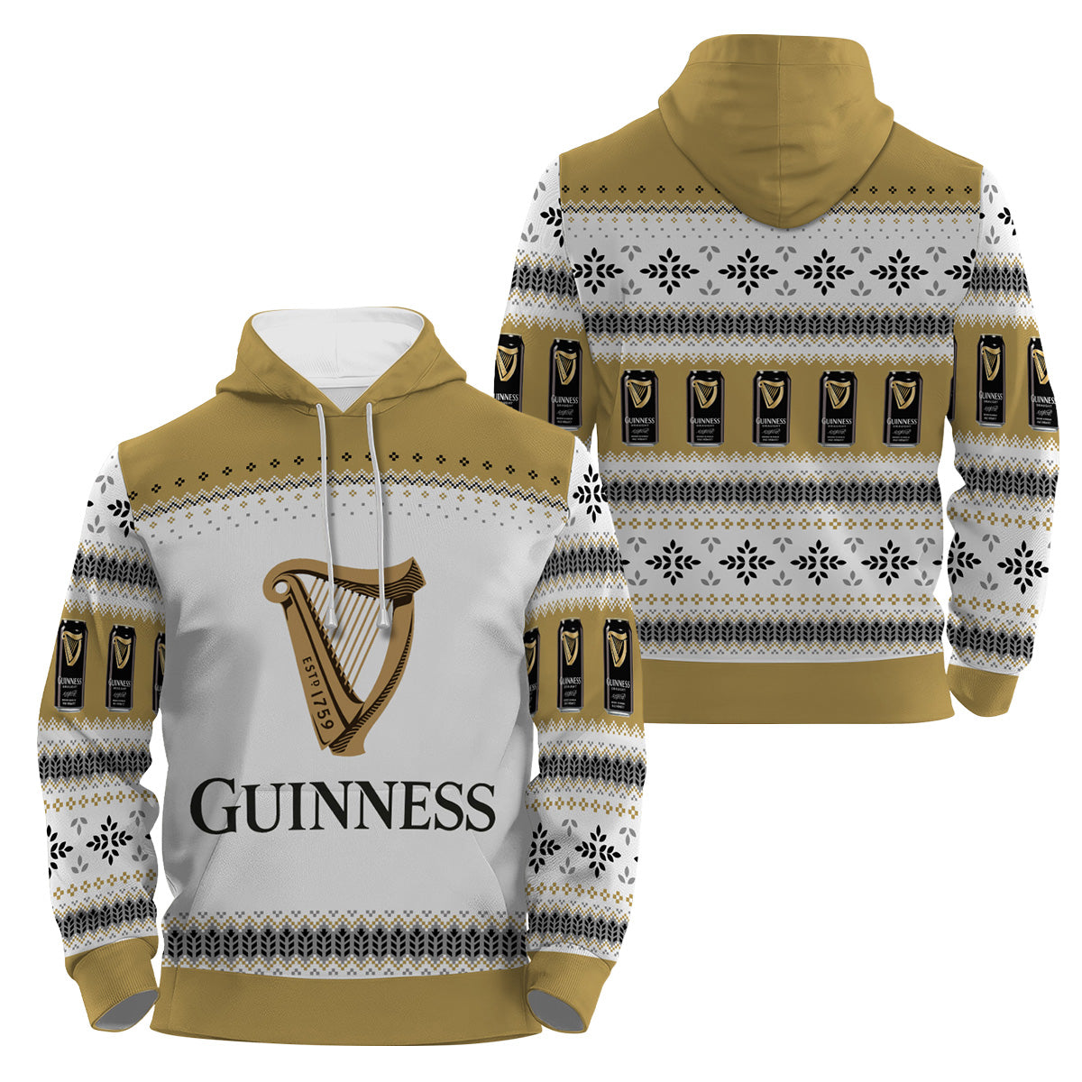Guinness Festive Holiday Pullover & Zip Hoodie