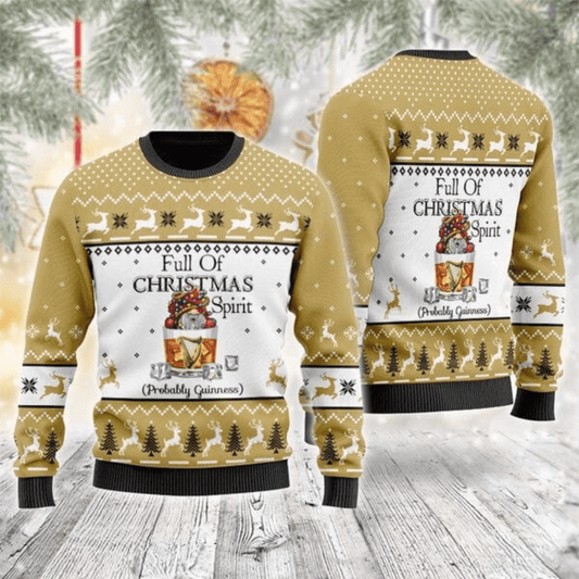 Guinness Full of Christmas Ugly Sweater - VinoVogue.com