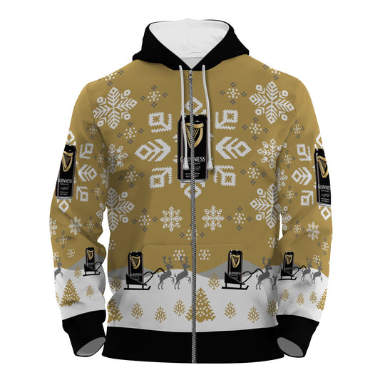 Guinness Snowflake Pullover & Zip Hoodie
