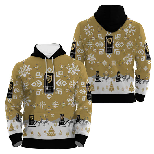 Guinness Snowflake Pullover & Zip Hoodie