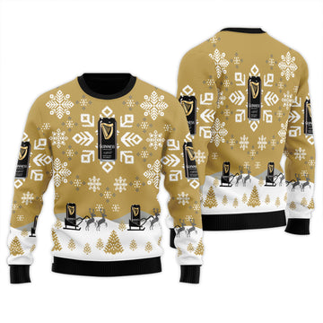 Guinness Snowflake Ugly Sweater