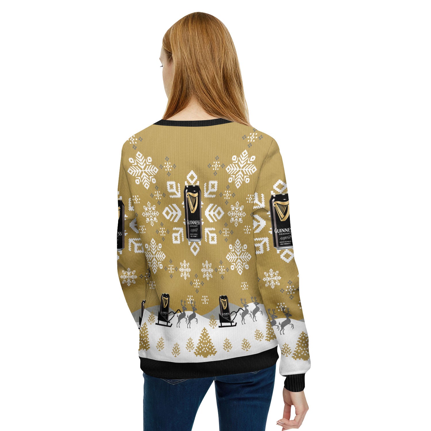 Guinness Snowflake Ugly Sweater