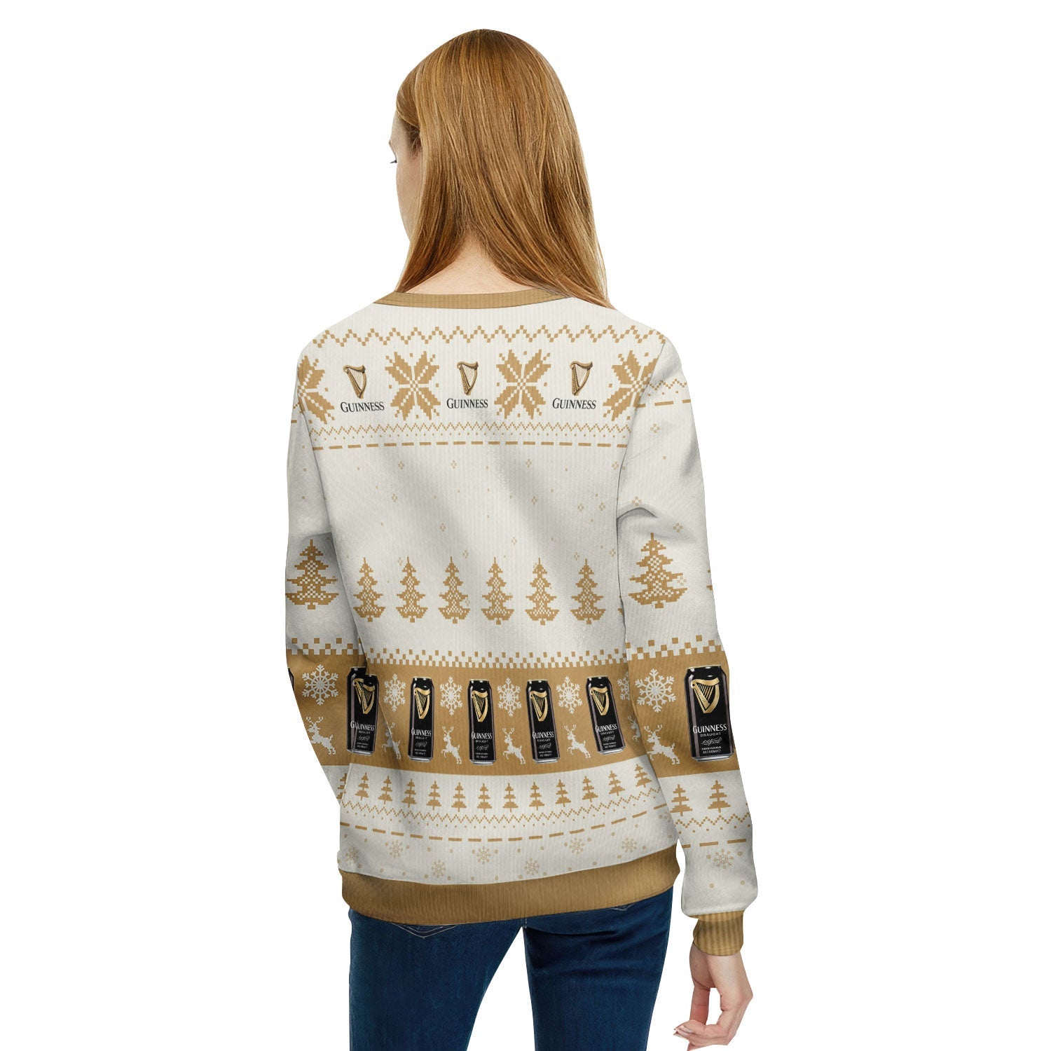 Guinness Snowy Sips Ugly Sweater