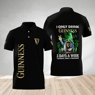 Guinness St Patrick's Gnome Polo Shirt - VinoVogue.com