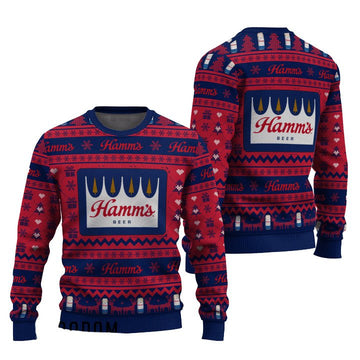 Hamm's Snowing Christmas Ugly Sweater - VinoVogue.com