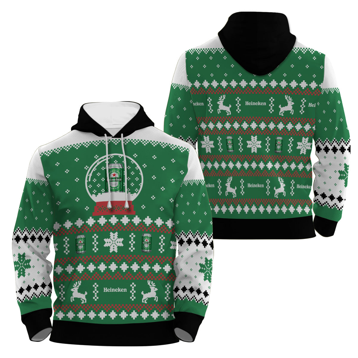 Heineken Christmas Crystal Ball Pullover & Zip Hoodie