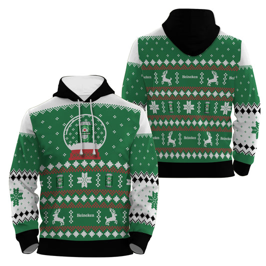 Heineken Christmas Crystal Ball Pullover & Zip Hoodie