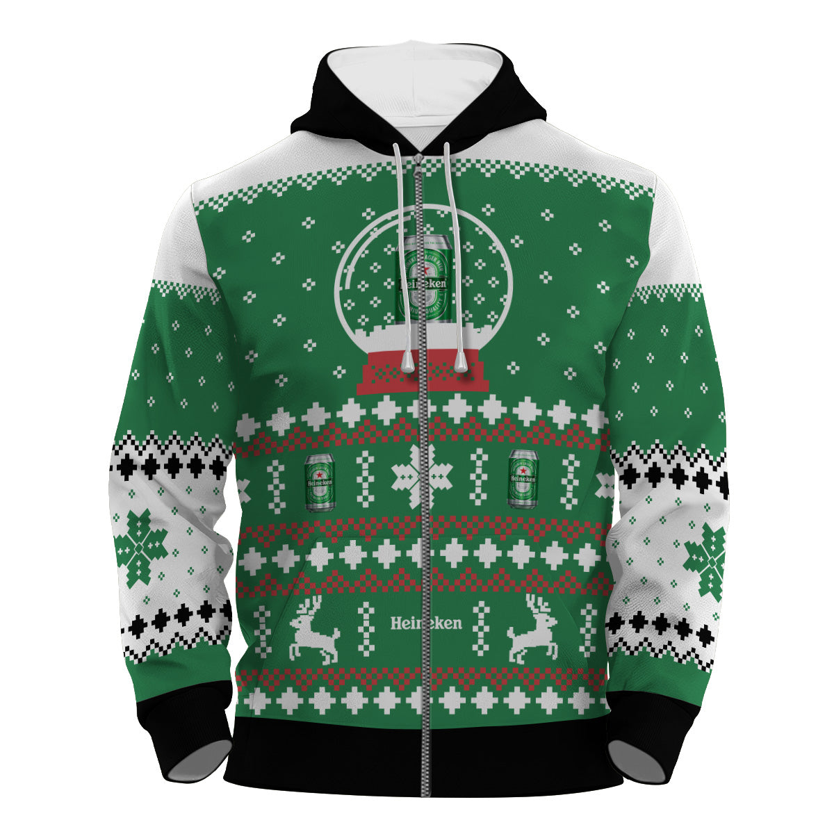 Heineken Christmas Crystal Ball Pullover & Zip Hoodie
