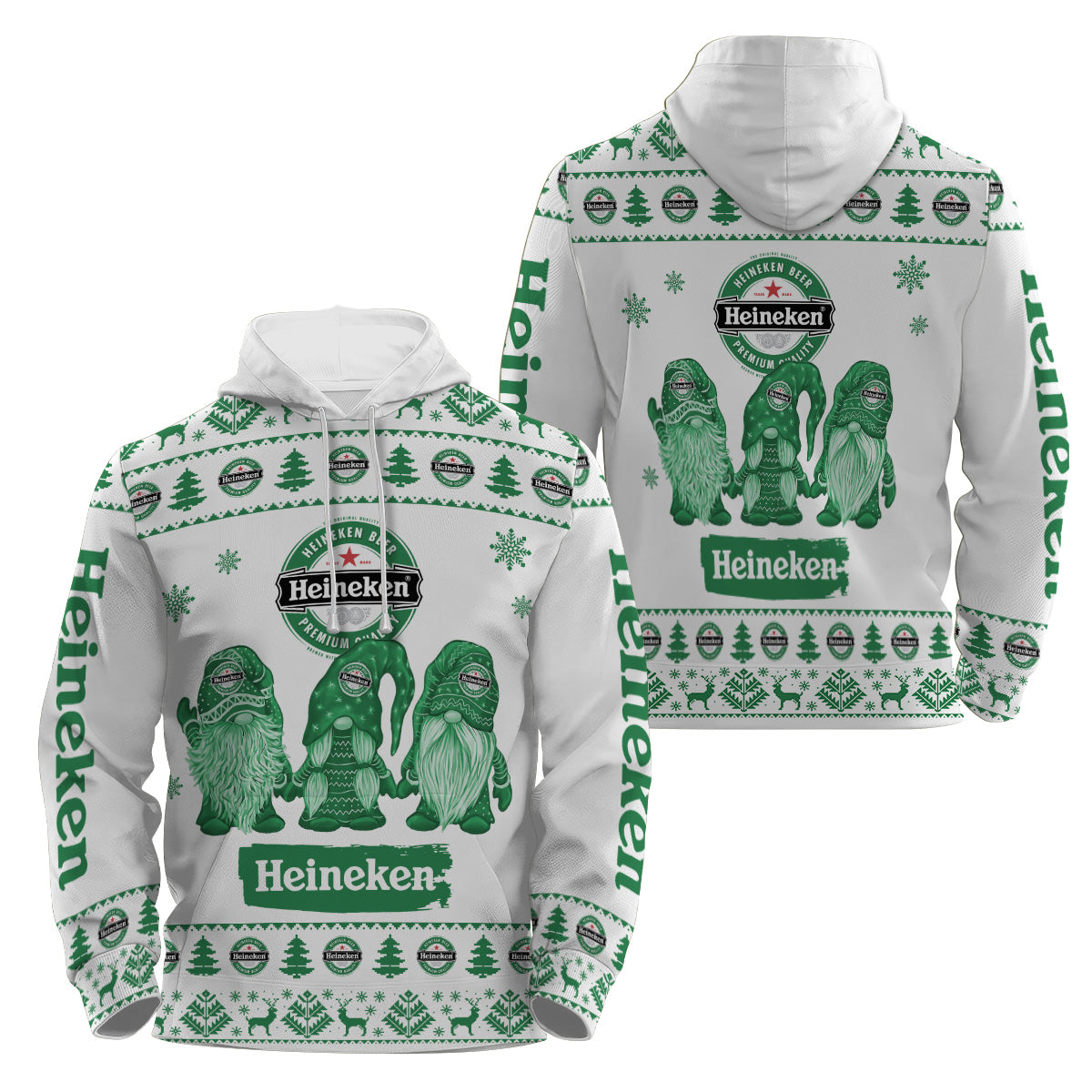 Heineken Christmas Gnomies Pullover & Zip Hoodie
