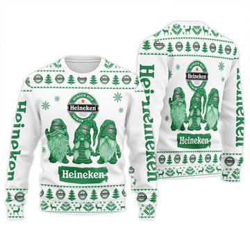 Heineken Christmas Gnomies Ugly Sweater