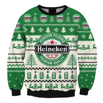 Heineken Christmas Holiday Ugly Sweater - VinoVogue.com