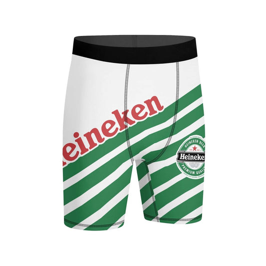 Heineken Diagonal Stripe Compression Shorts - VinoVogue.com