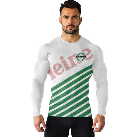 Heineken Diagonal Stripe Rash Guard - VinoVogue.com