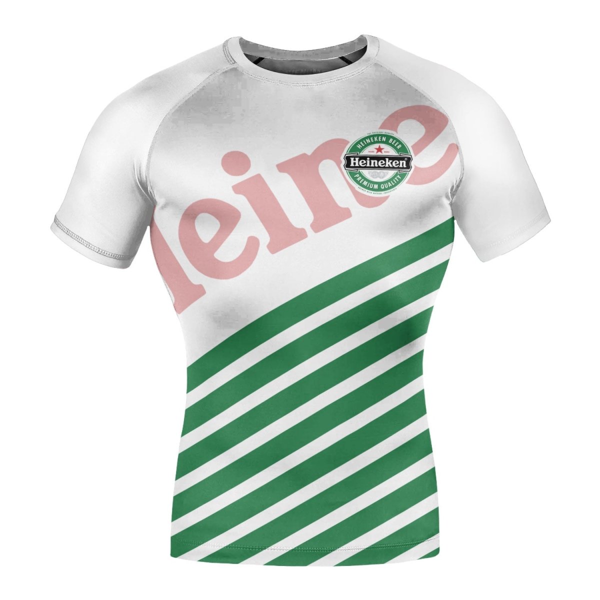 Heineken Diagonal Stripe Rash Guard - VinoVogue.com