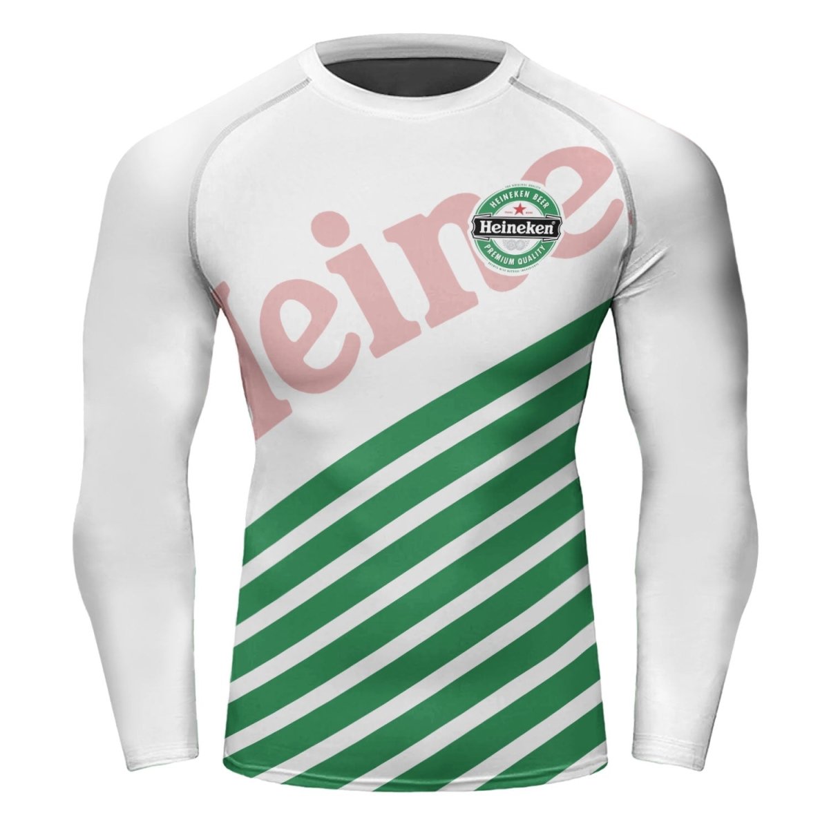 Heineken Diagonal Stripe Rash Guard - VinoVogue.com