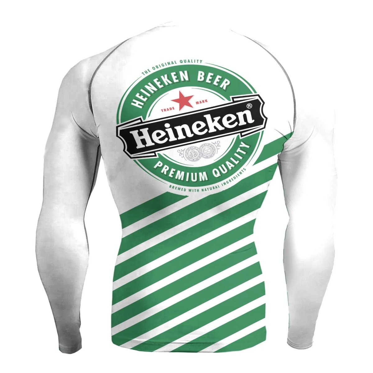 Heineken Diagonal Stripe Rash Guard - VinoVogue.com