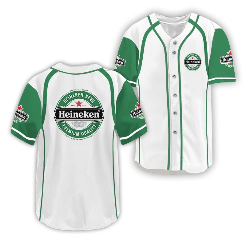 Heineken Dual Trim Baseball Jersey - VinoVogue.com