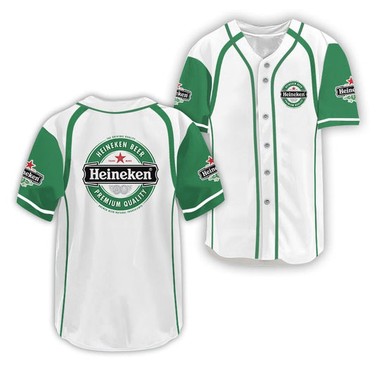 Heineken Dual Trim Baseball Jersey - VinoVogue.com