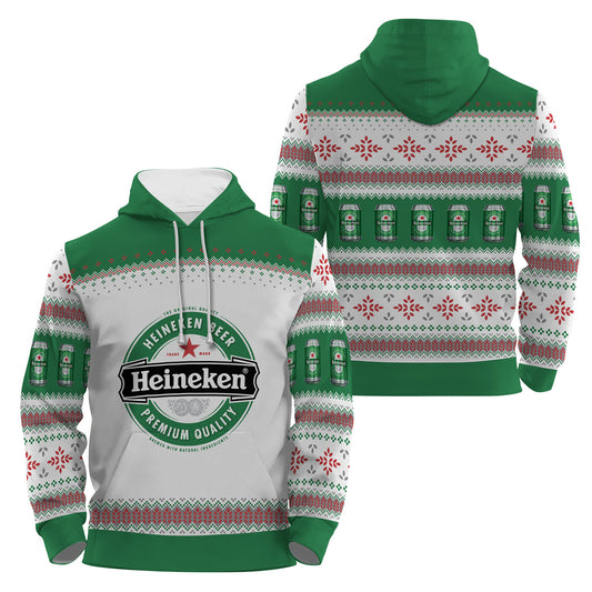 Heineken Festive Holiday Pullover & Zip Hoodie