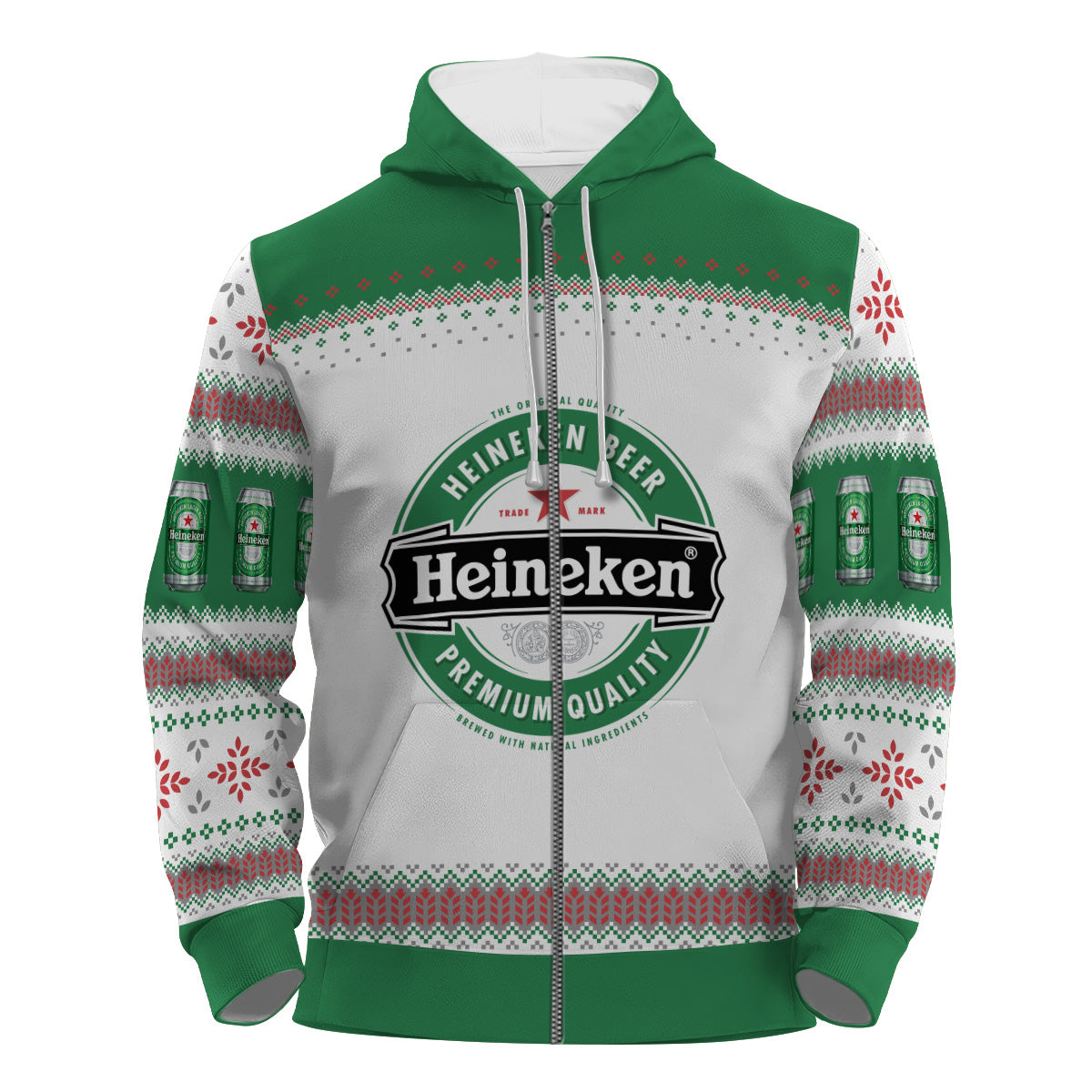 Heineken Festive Holiday Pullover & Zip Hoodie
