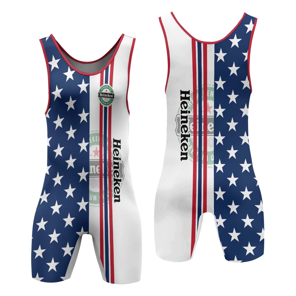 Heineken Fourth Of July Wrestling Singlet - VinoVogue.com