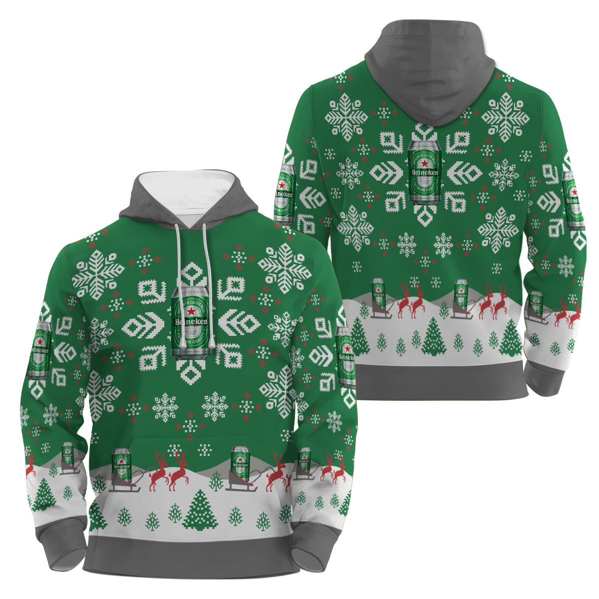 Heineken Snowflake Pullover & Zip Hoodie