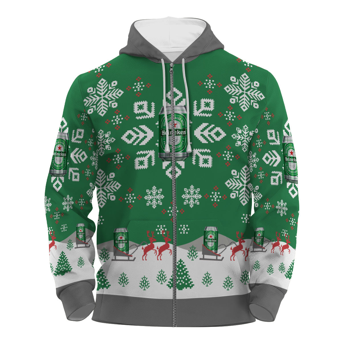 Heineken Snowflake Pullover & Zip Hoodie