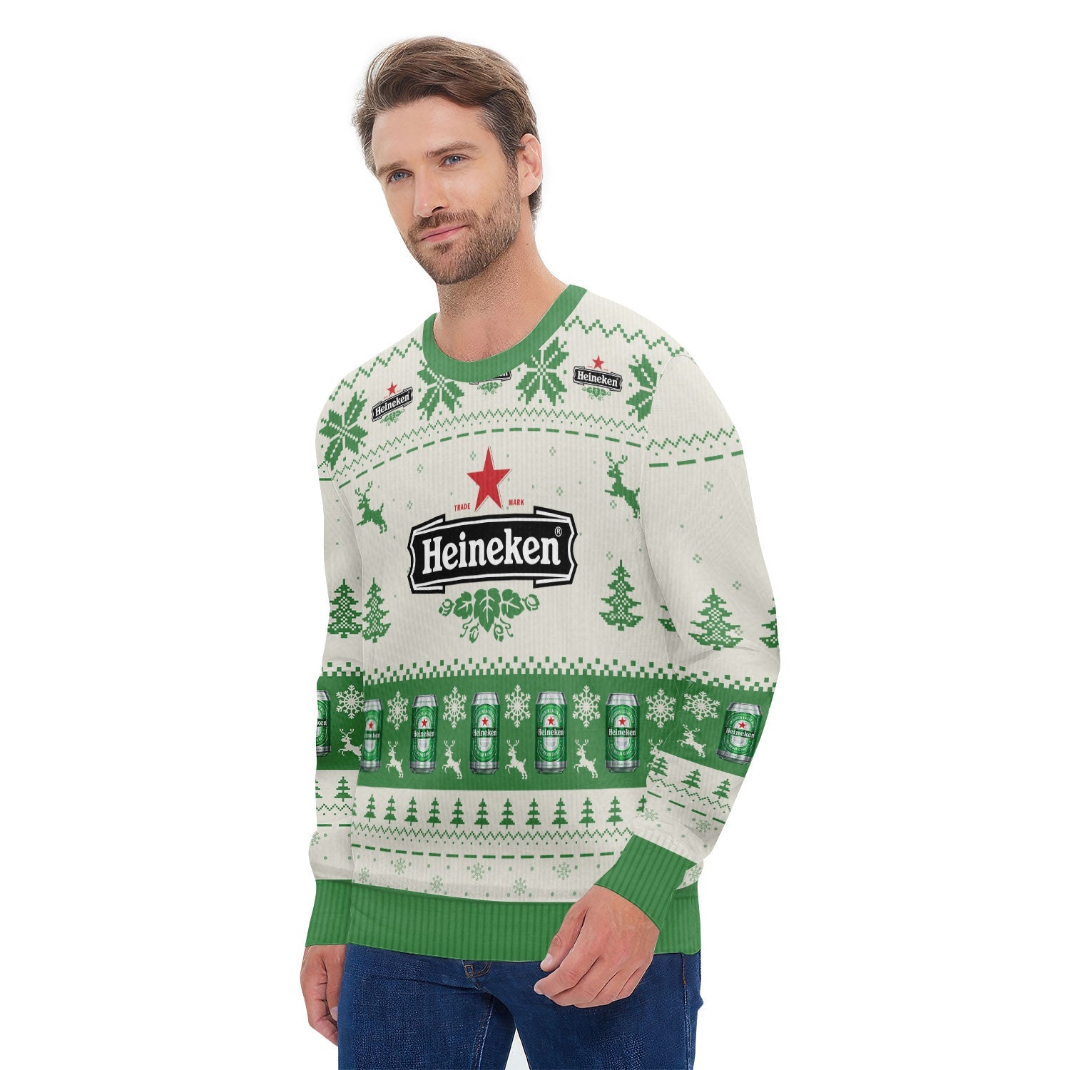 Heineken Snowy Sips Ugly Sweater