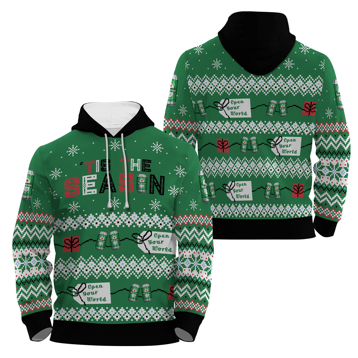 Heineken Tis The Season Pullover & Zip Hoodie