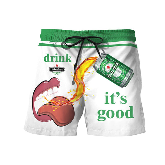 Drink Heineken It's Good Swim Trunks - VinoVogue.com