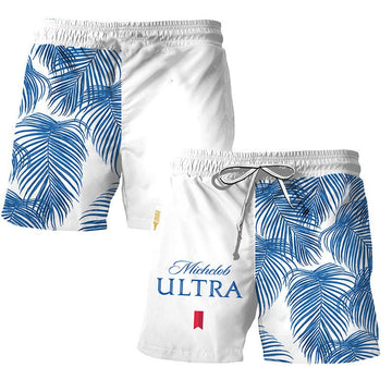 Michelob Ultra Tropical Fern Swim Trunks - VinoVogue.com