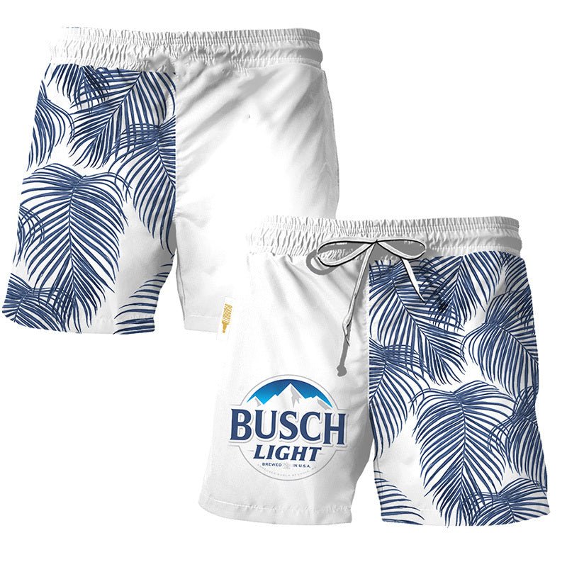 Busch Light Tropical Fern Swim Trunks - VinoVogue.com