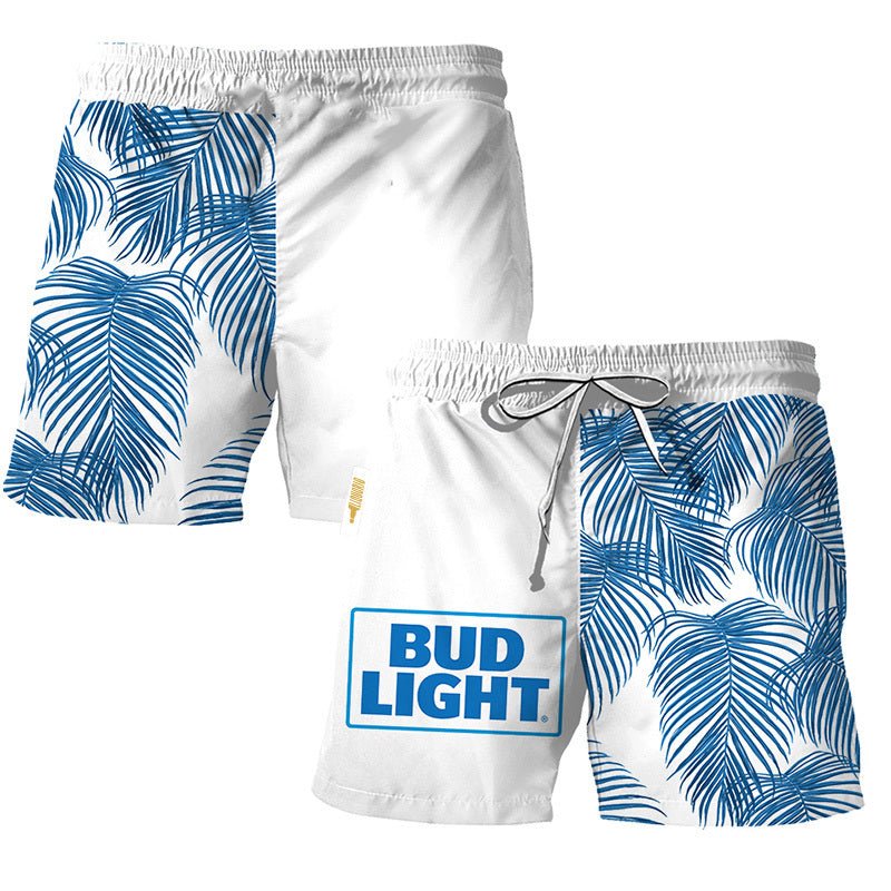 Bud Light Tropical Fern Swim Trunks - VinoVogue.com